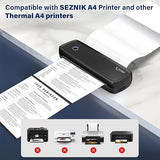 Seznik A4 Thermal Papers, Printing Paper, 210 mm width, 200 Sheets, 8 inch Paper for A4 Portable Thermal Printer (A4 Thermal Paper)