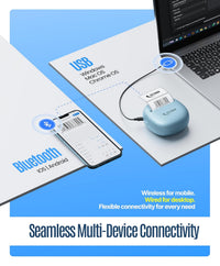 SEZNIK NEXA Mini Printer for Mobile | Bluetooth Portable Mini Thermal Printer | 304 DPI | Inkless Sticker, Image, Labels, Doodle, Notes Printer | Mobile Printing for Android, iOS & Windows