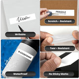 SEZNIK Waterproof, Non-Tearable, Sticky Thermal Lables, Label Roll, 2 inch Adhesive Thermal Labels for Label Printers (50mmx15mm - 1250 Lables), 1250 Labels