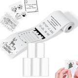 Seznik Matt Sticky Thermal Paper Rolls, 55 mm width, 2 inch Thermal Paper for Study Notes compatible with Mini Thermal Printer (Matt-Sticky- 5 Rolls)