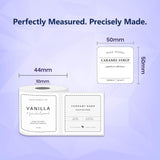 Seznik Waterproof, Non-Tearable, Sticky Thermal Lables, Label Roll, 2 inch Adhesive Thermal Labels for Label Printers, 50mmx50mm, 750 Lables