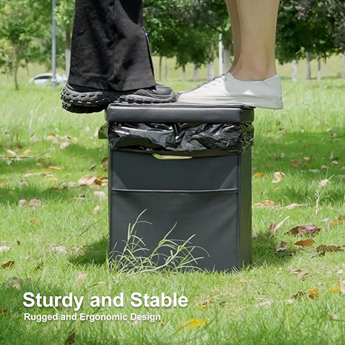 Portable Toilet | Foldable, Easy to Carry Commode For Traveling & Indoor | Stool Chair for Kids, Elders & Adults | Foldable Toilet For Adult