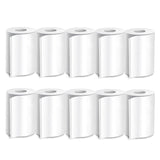 Seznik Sticky Adhesive Thermal Paper Rolls, Continuous 57mm Width, 2 inch Thermal Paper for Mini Thermal Printers (White-57mm Width - Continuous Sticky -Pack of 10 Roll)