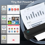 Portable A4 Printer, Bluetooth, Inkless Thermal Printer | USB, Bluetooth Compatible with Android iOS Laptop | 1 Year Warranty (Lite-203DPI-Black)