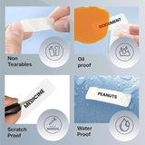 Seznik Waterproof, Non-Tearable, Sticky Thermal Lables, Label Roll, 2 inch Adhesive Thermal Labels for Label Printers (25mmx15mm - 2500 Lables)