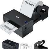 SEZNIK LabelX Shipping Label Printer Bundle with Roll Holder & 4x6 Thermal Labels | Bluetooth + USB Inkless Printer | 400 Labels | for Amazon, Meesho, Courier & Barcode Printing