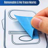 SEZNIK Waterproof, Non-Tearable, Long Lasting Print, Sticky Thermal Lables, Label Roll, 2 inch Adhesive Thermal Labels for Label Printers (50mmx25mm) - 1250 Lables, Royal Blue