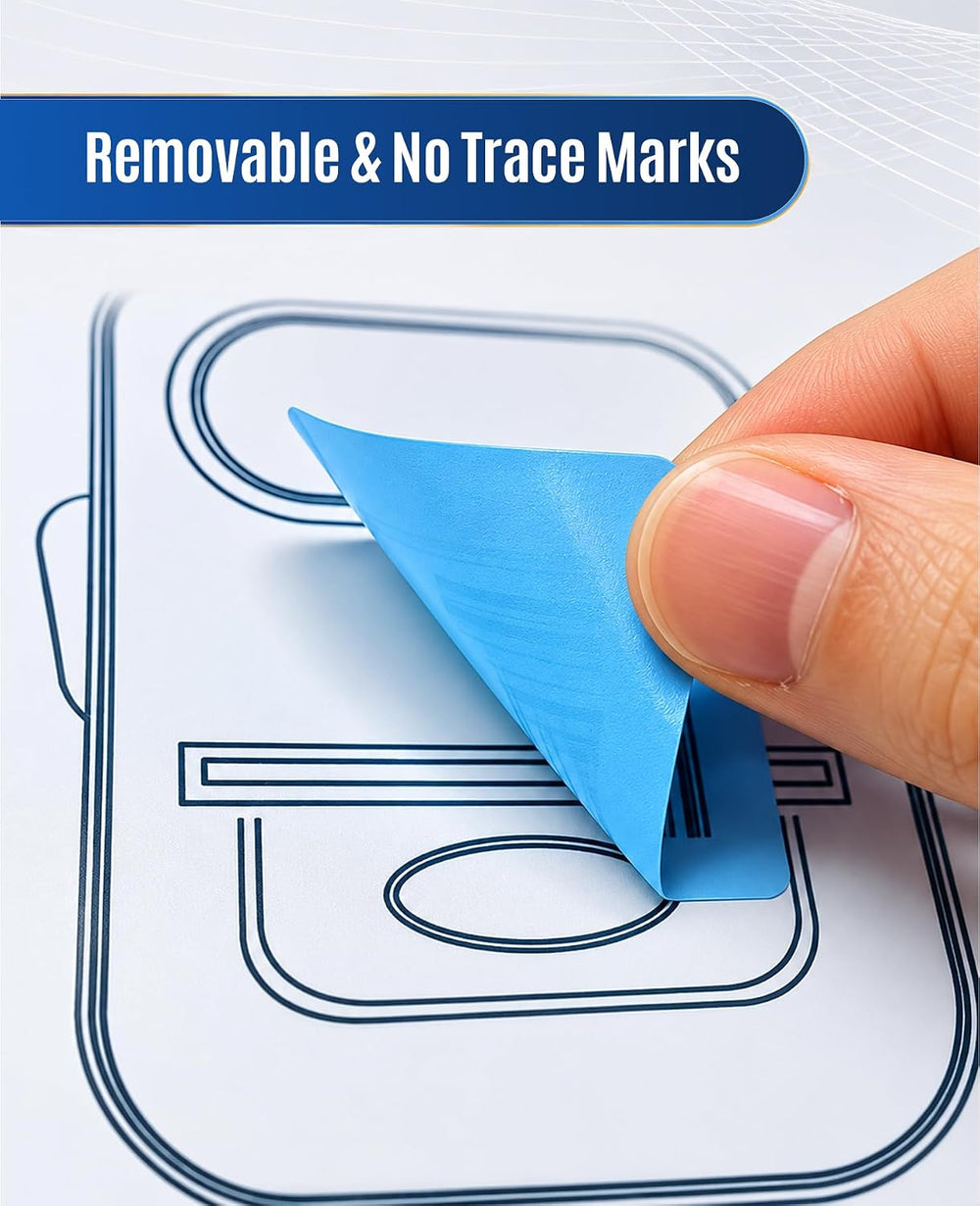 SEZNIK Waterproof, Non-Tearable, Long Lasting Print, Sticky Thermal Lables, Label Roll, 2 inch Adhesive Thermal Labels for Label Printers (50mmx25mm) - 1250 Lables, Royal Blue