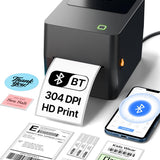 SEZNIK Tejas Shipping Label Printer | 304 DPI HD Print | USB + Bluetooth | Direct Thermal Label Printer for E-Commerce, MRP Sticker, Jewellery, Excel, Barcode, | 1 Year Warranty | No SellerFlex