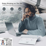 SEZNIK Portable A4 Printer, Wireless, Inkless for Professionals,Tavel | Mini Printer | USB, Bluetooth Printer Compatible with Android iOS Laptop | 1 Year Warranty (Classic-203dpi-Black)
