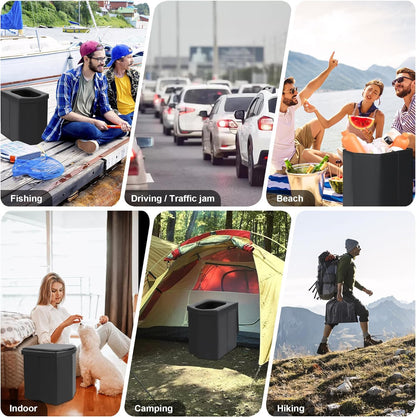 Portable Toilet | Foldable, Easy to Carry Commode For Traveling & Indoor | Stool Chair for Kids, Elders & Adults | Foldable Toilet For Adult