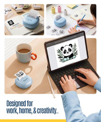 SEZNIK NEXA Mini Printer for Mobile | Bluetooth Portable Mini Thermal Printer | 304 DPI | Inkless Sticker, Image, Labels, Doodle, Notes Printer | Mobile Printing for Android, iOS & Windows