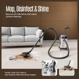 SEZNIK All in One Wet and Dry Vacuum Cleaner for Home | Spot Cleaning, Mopping & Blowing | 15L Steel Tank | 1300W, 20KPA Suction | 9 Attachments | Includes 1-Year Maintenance Kit Worth ₹3496